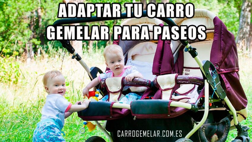 adaptar tu carro gemelar a paseos durante todo el año