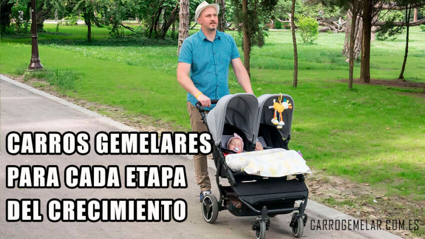 Carros gemelares para cada etapa del crecimiento