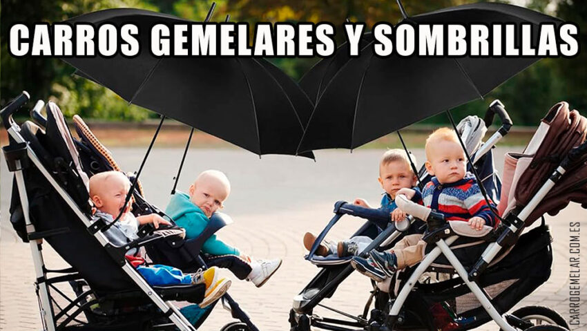 Carros Gemelares y Sombrillas